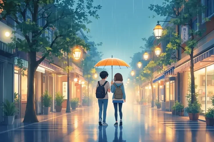 《雨季的约定》结局解析：伞下的人究竟是谁 - 韩国动漫动漫封面